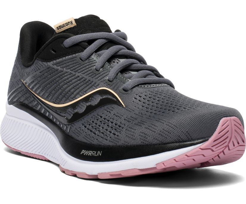 Női Saucony Guide 14 Széles Cipő Futócipő Szürke Rózsaszín | HU 525RVD